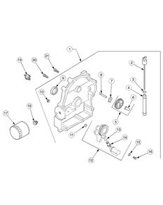 Oil Pan And Lubrication Mfg Date K016 And Before Diagram and Parts List for GT2550 K015-K018-14A2E7P710 Cub Cadet Lawn Tractor